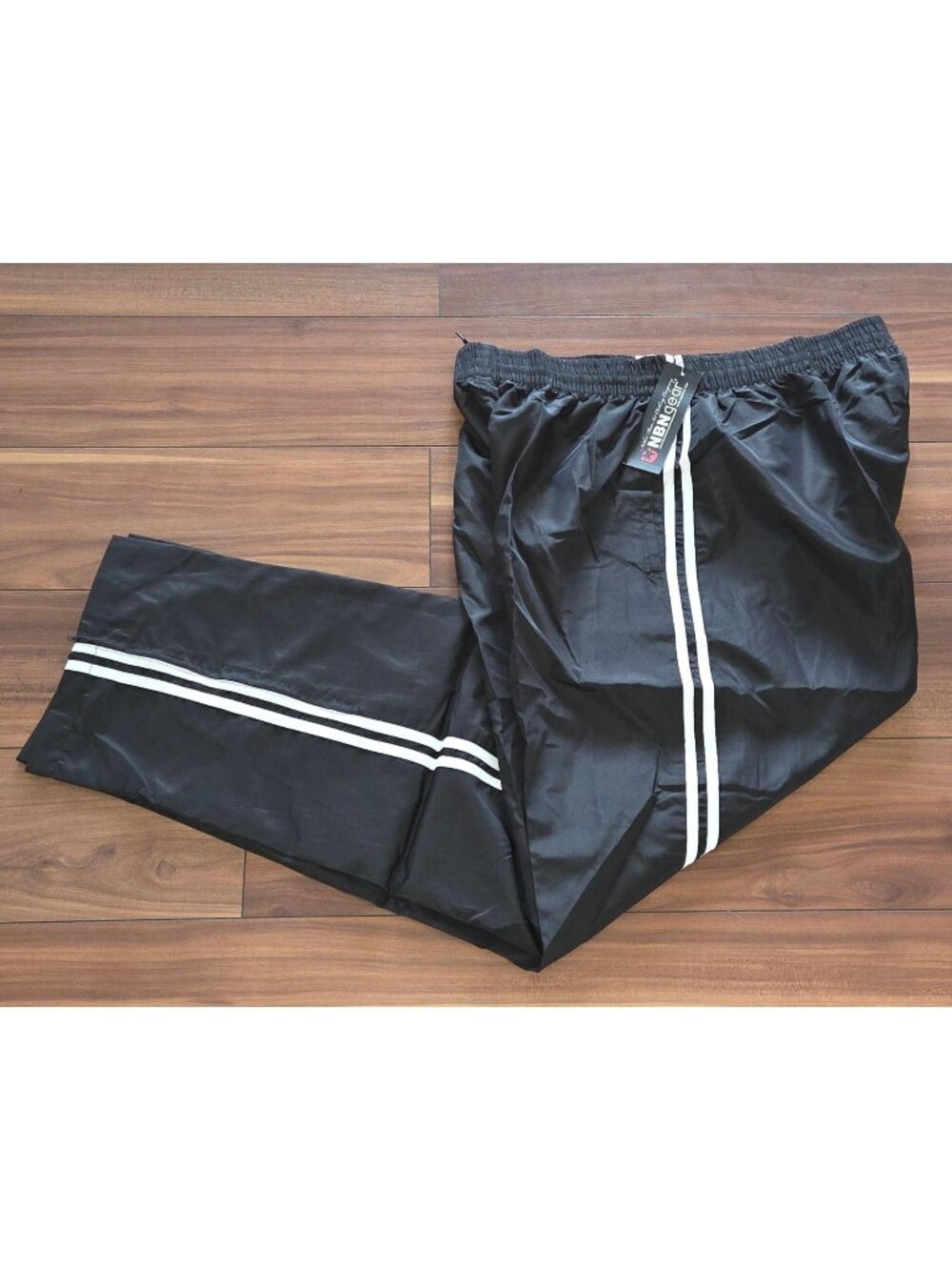 NBN Gear Black & White  Active Drawstring pants Men Size 5XL NEW AP6000X